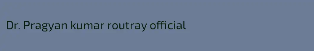 Dr. Pragyan kumar routray official